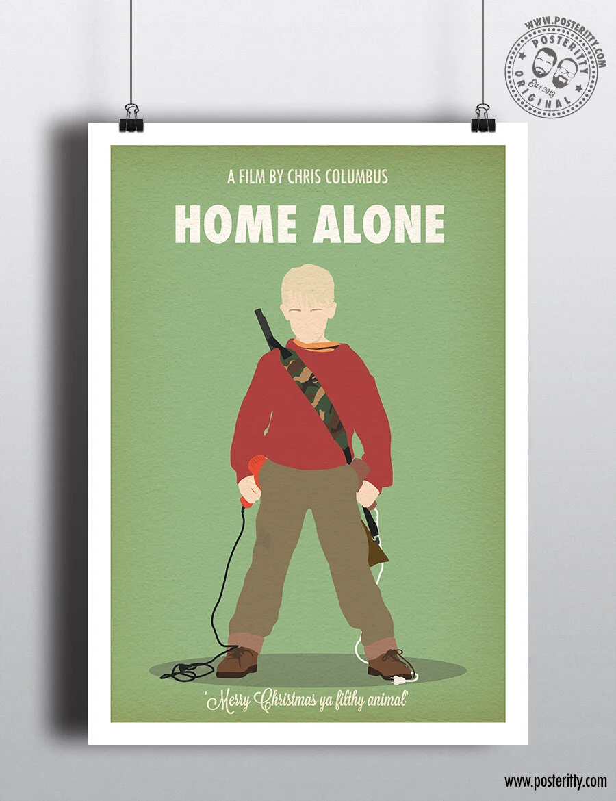 Home Alone - Minimalist Christmas Movie Poster