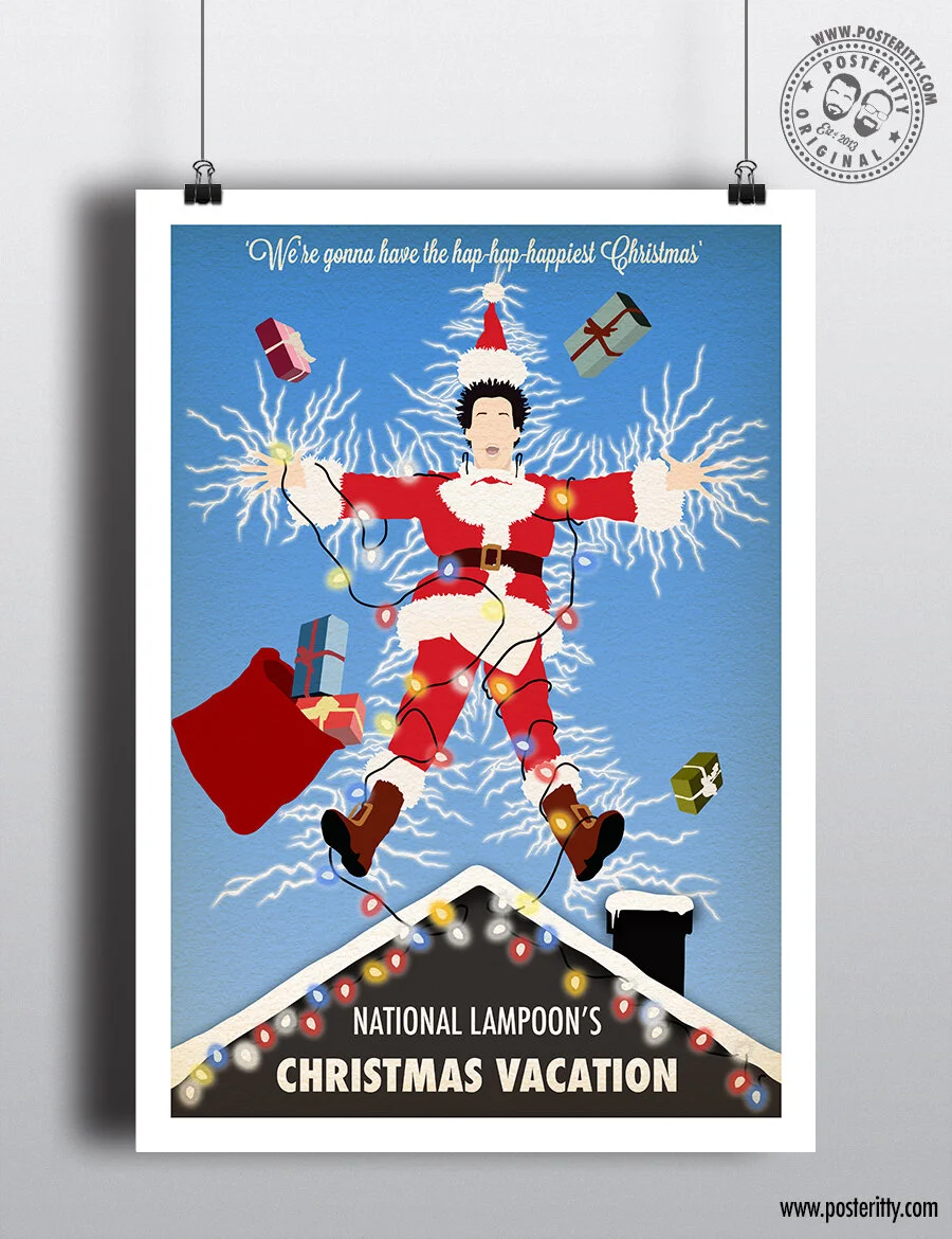 National Lampoons Christmas Vacation - Minimalist Christmas Movie Poster