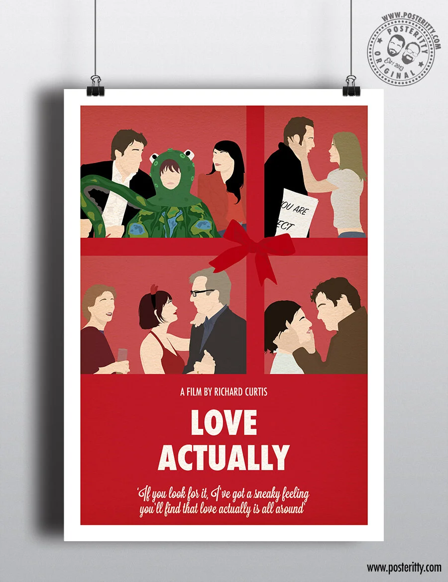 Love Actually - Minimalist Christmas Movie Poster
