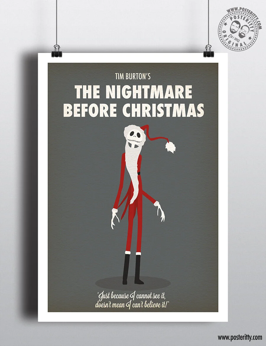 The Nightmare Before Christmas - Minimalist Christmas Movie Poster