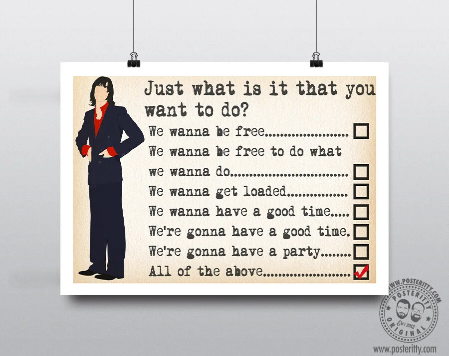 Primal Scream Lyrics "Loaded..." Minimalist Poster