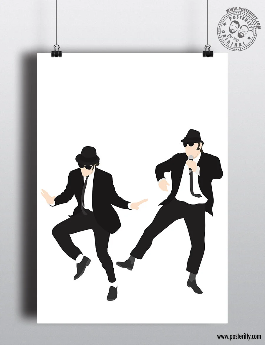 Blues Brothers - Iconic Dance - Minimal Movie Poster