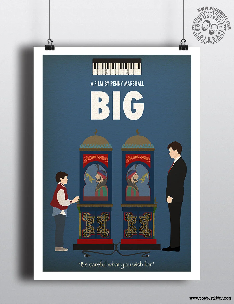 BIG (Tom Hanks) - Minimalist Movie Poster