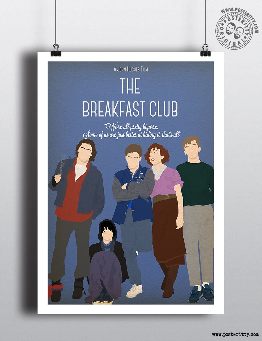 The Breakfast Club (John Hughes) - Minimalist Movie Poster