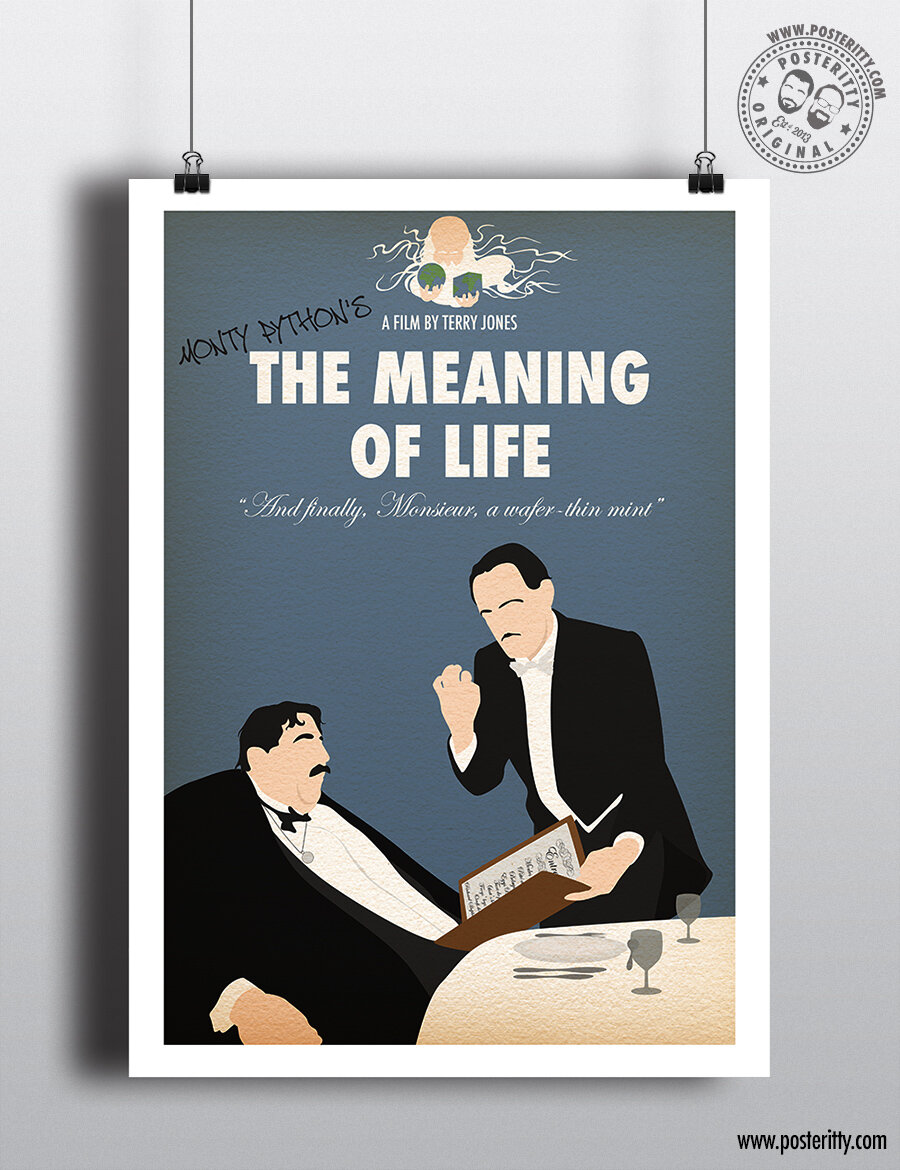 Monty Python Meaning of Life - Minimalist Movie Poster