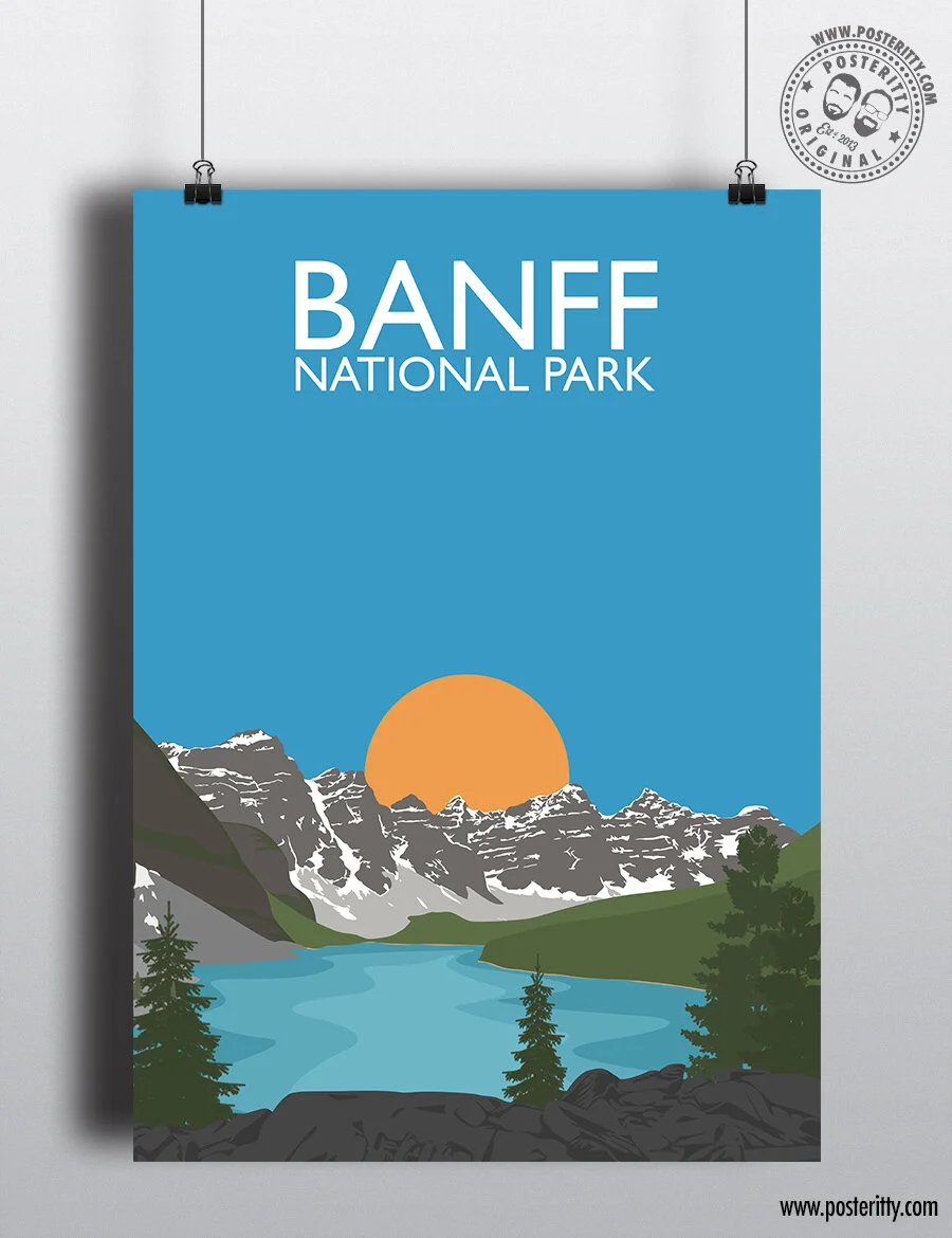 Banff (Canada) - Minimalist Travel Poster