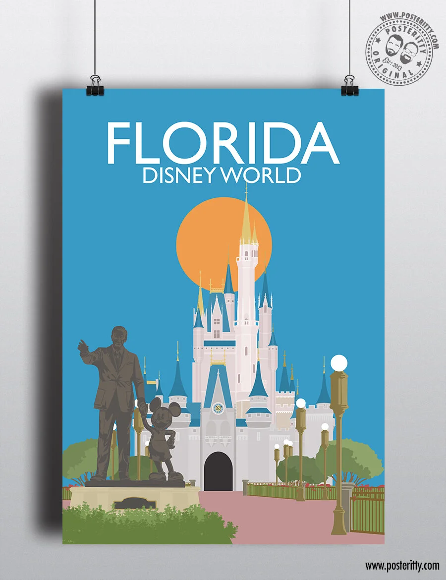 Florida (DisneyWorld) - Minimalist Travel Poster
