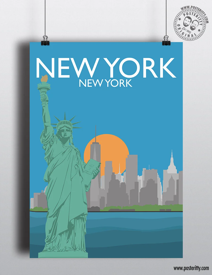 New York (USA) - Minimalist Travel Poster