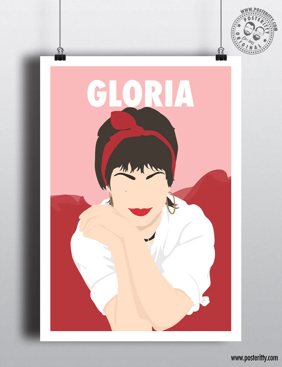 Gloria Estefan - Minimalist Female Icon Poster