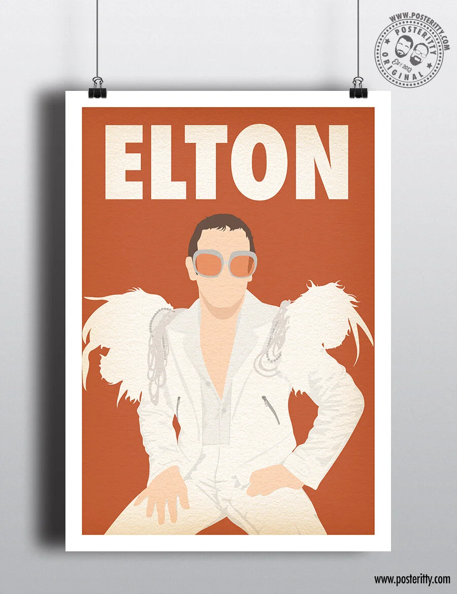 Elton John Music Icon (Boa) - Minimalist Poster