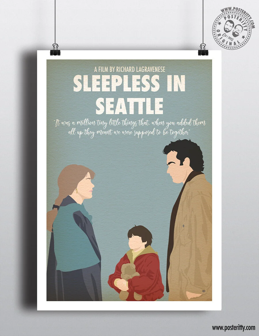 Sleepless in Seattle - Minimalist Movie Poster