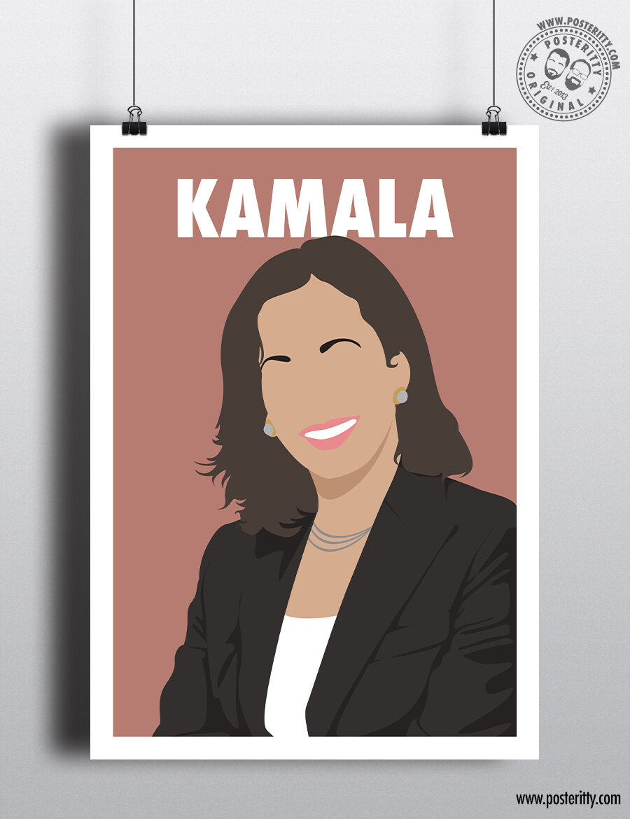 Kamala Harris - Minimalist Female Icon Poster