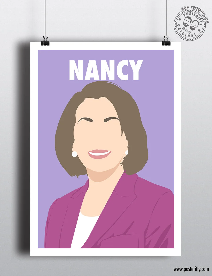 Nancy Pelosi - Minimalist Female Icon Poster