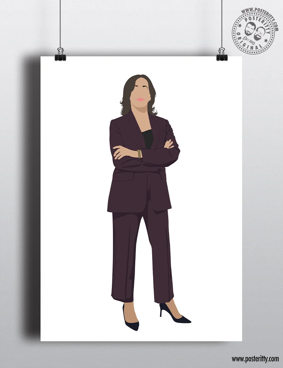 Kamala Harris - Minimalist Female Role Model Poster