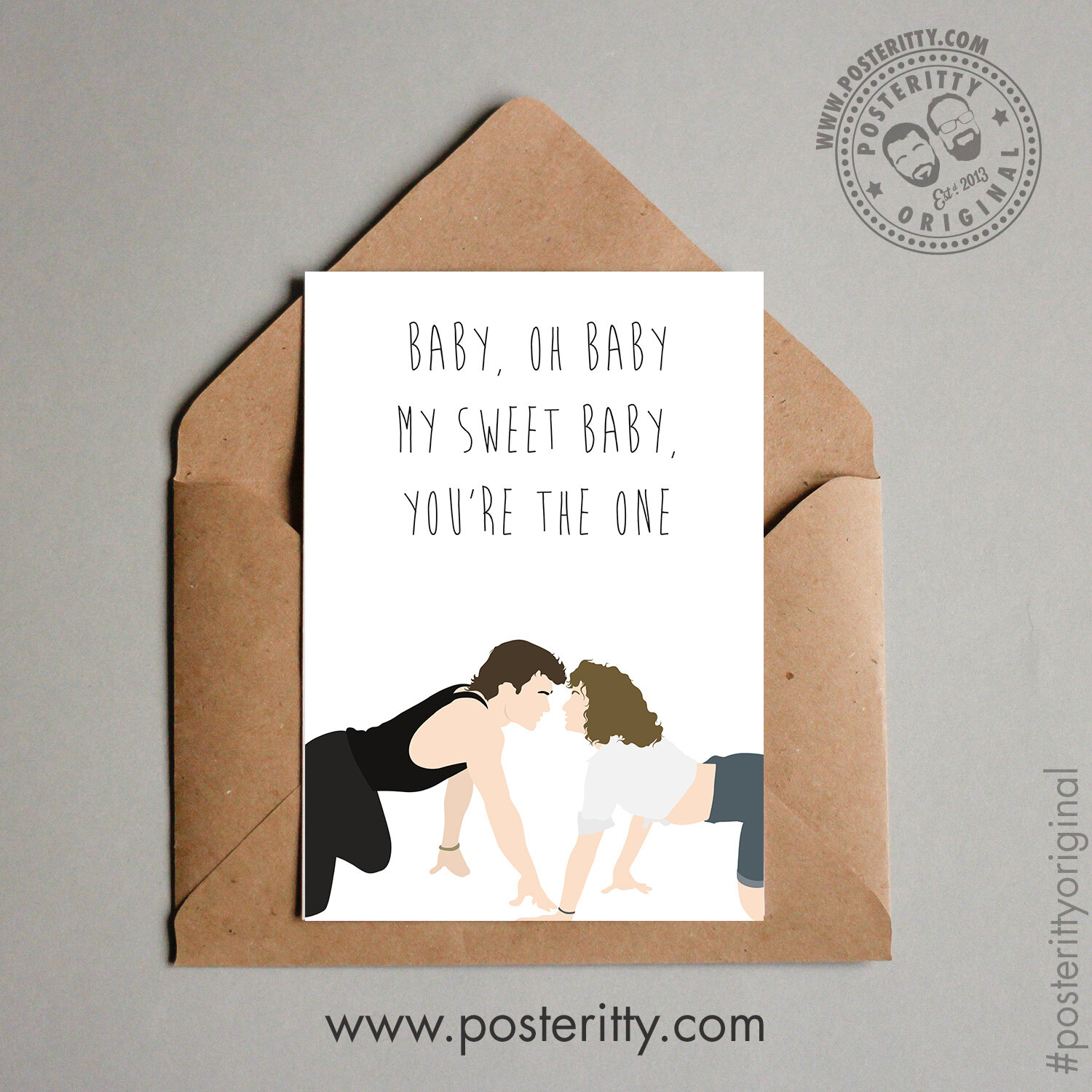 Dirty Dancing (Baby...) - Minimalist Valentines Card