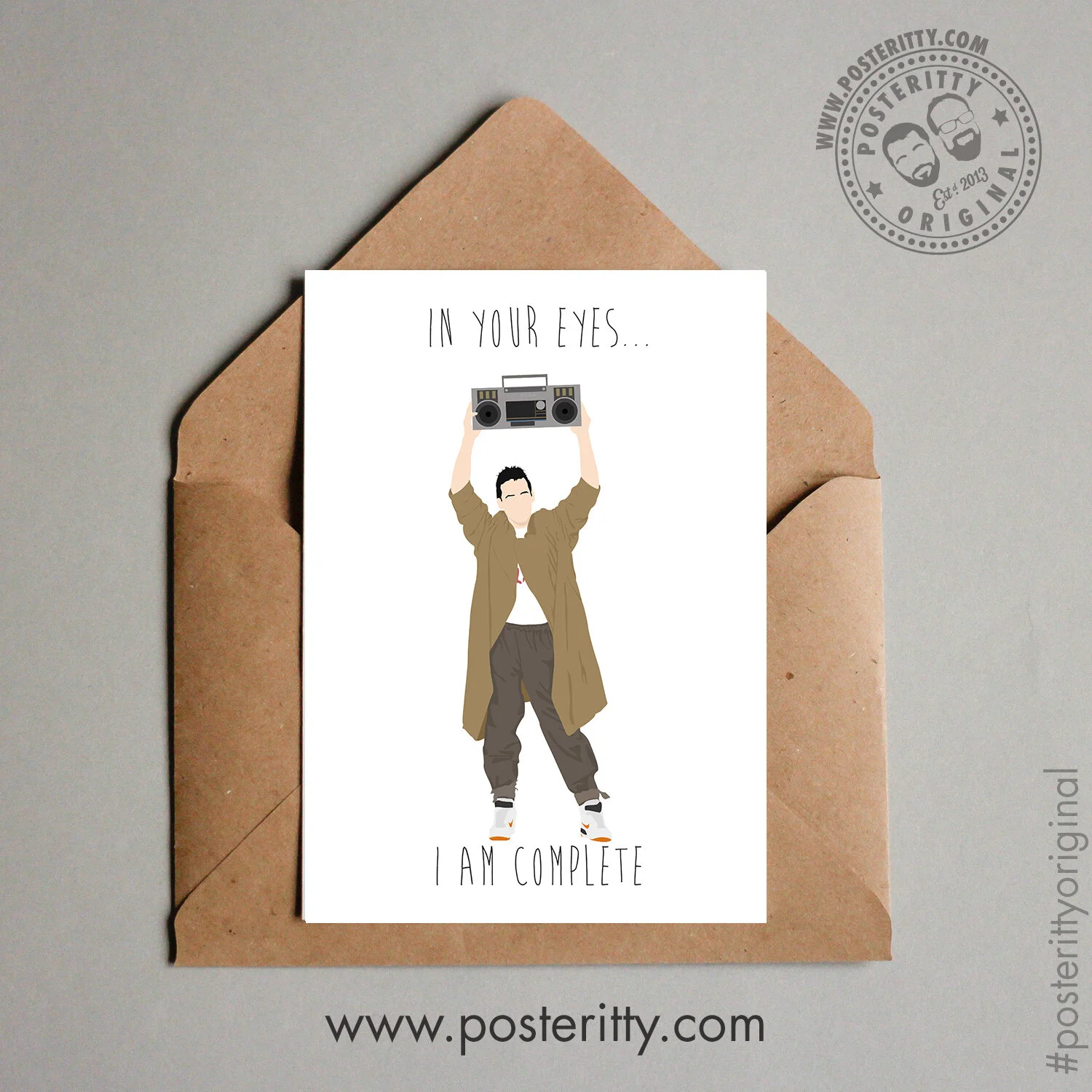 Say Anything (In your eyes...) - Minimalist Valentines Card