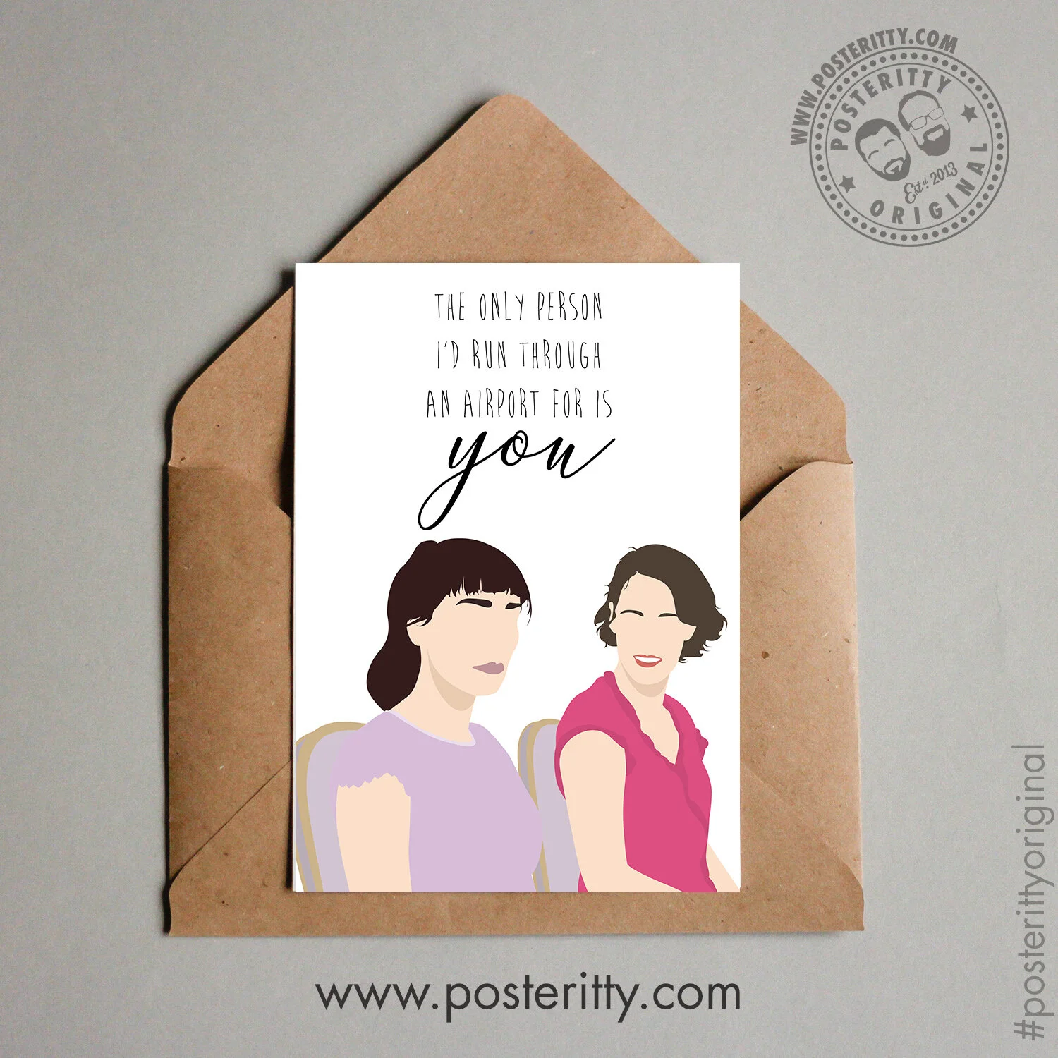 Fleabag (Airport) - Minimalist Valentines Card