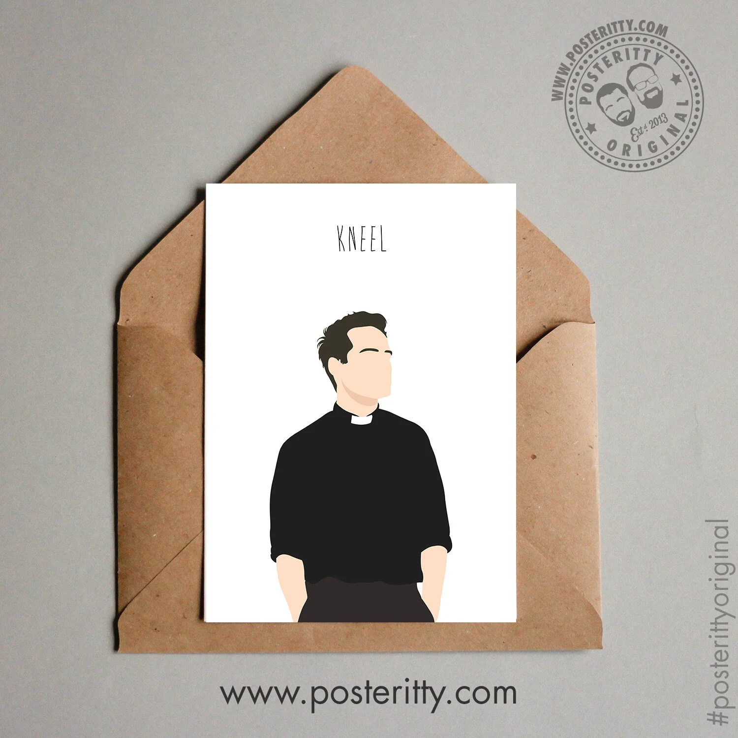 Fleabag (Kneel) - Minimalist Valentines Card
