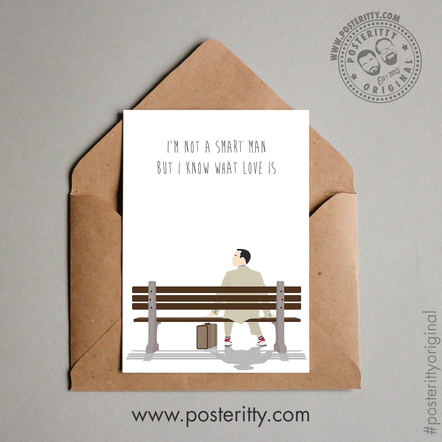 Forrest Gump (...Know what love is) - Minimalist Valentines Card