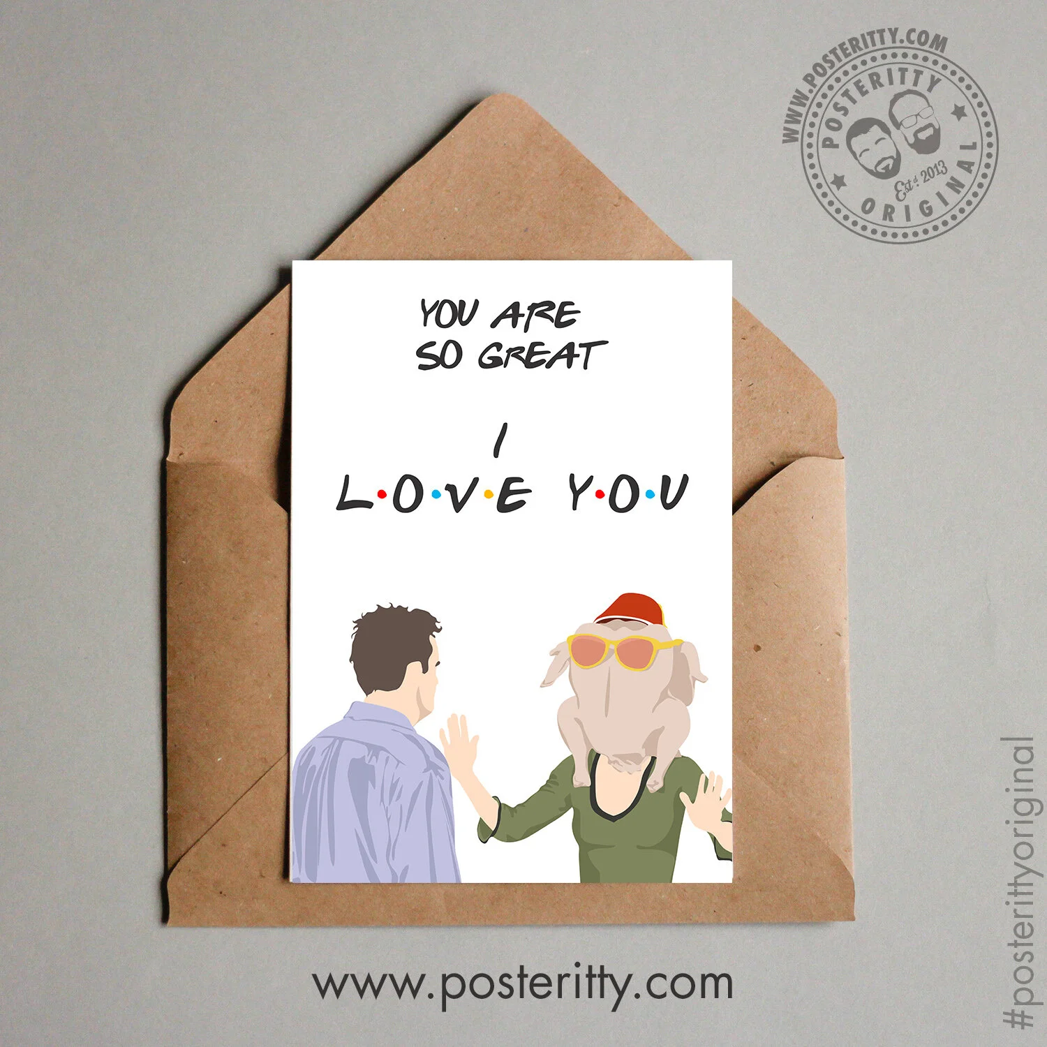 Friends (You are so great...) - Minimalist Valentines Card