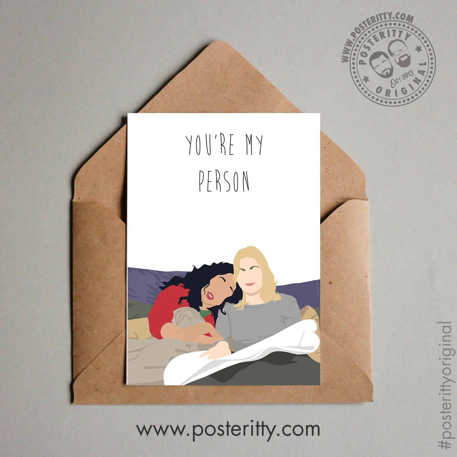 Greys Anatomy (You're my person) - Minimalist Valentines Card