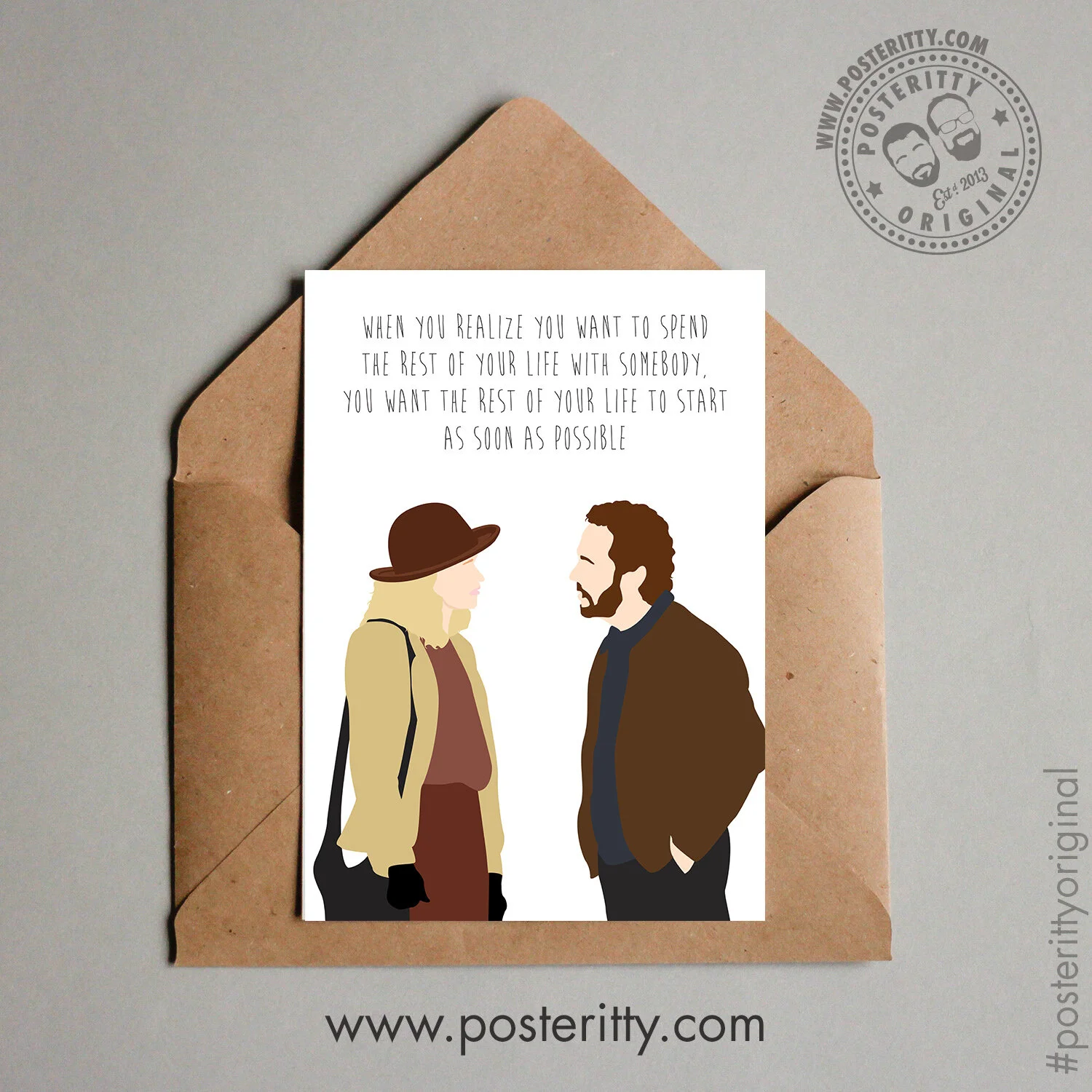 When Harry Met Sally - Minimalist Valentines Card