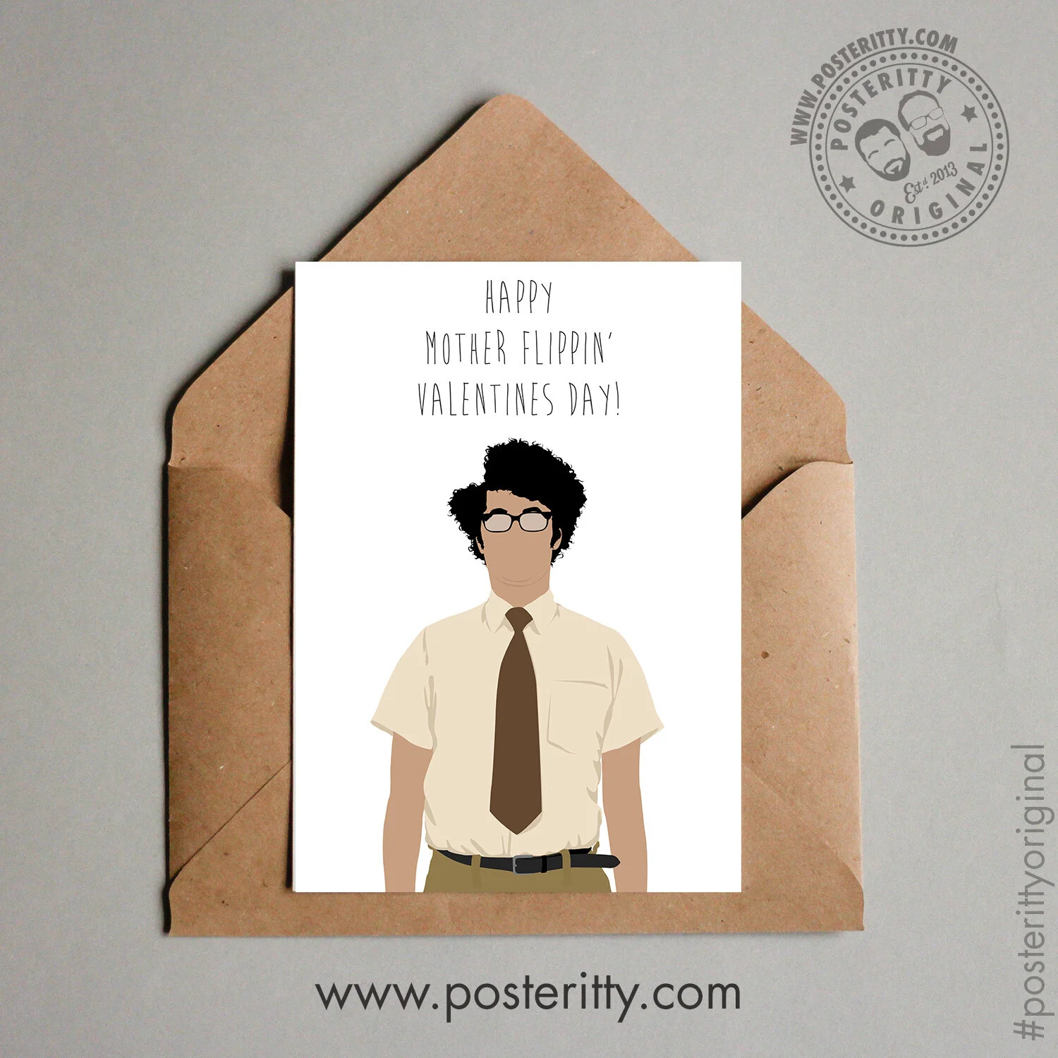 IT Crowd (Moss) - Minimalist Valentines Card