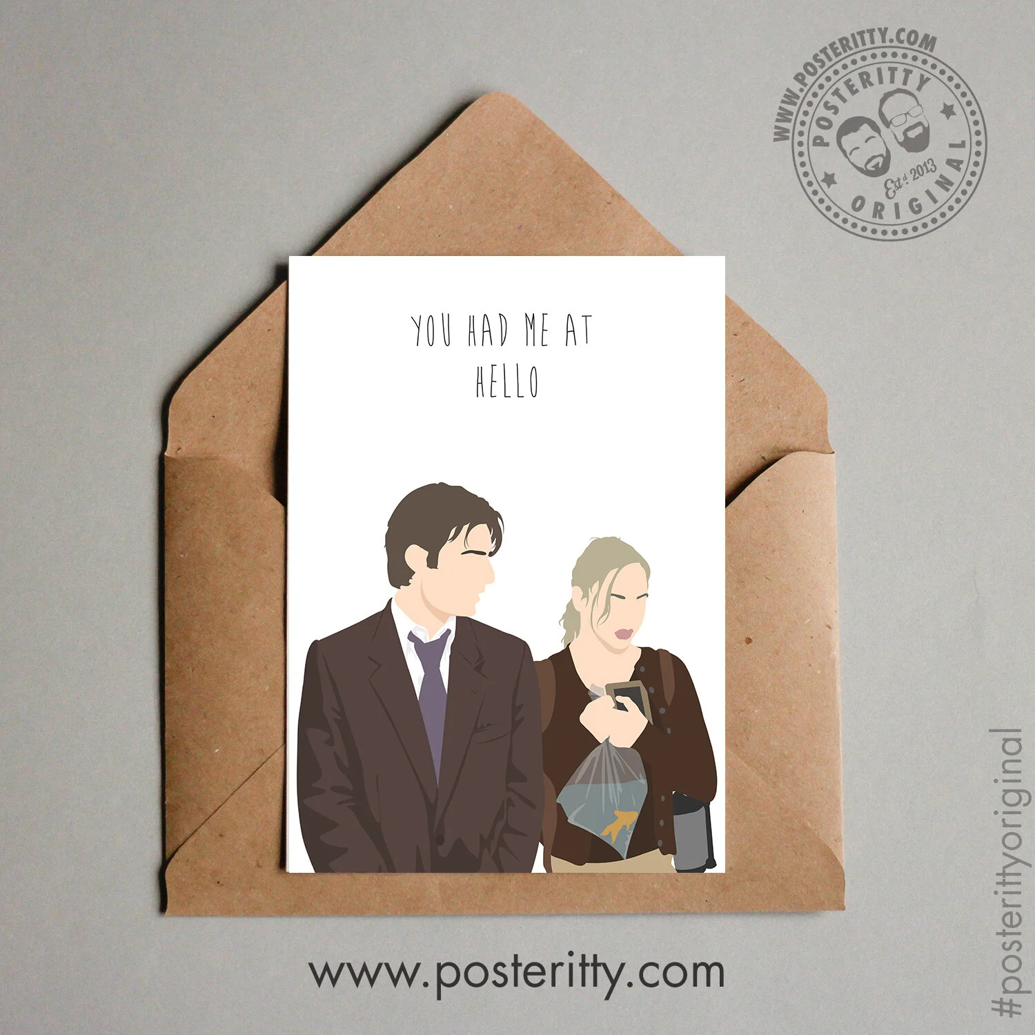 Jerry Maguire (Had me at hello) - Minimalist Valentines Card