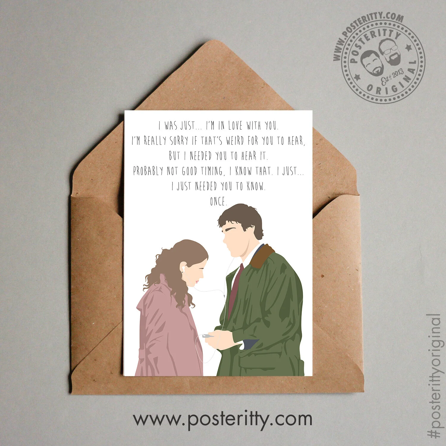 The US Office (Jim &amp; Pam Love) - Minimalist Valentines Card