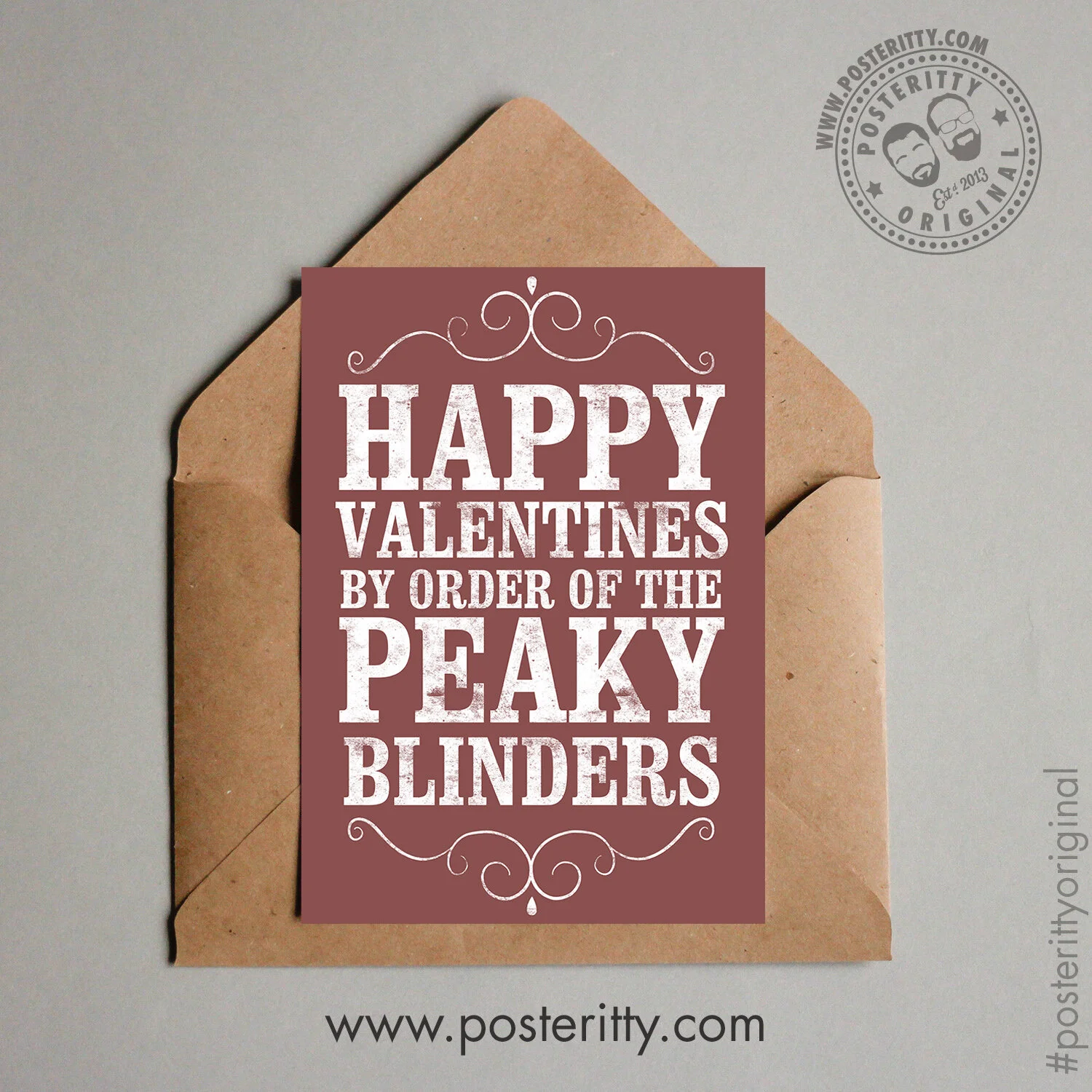 Peaky Blinders (By order of) - Minimalist Valentines Card