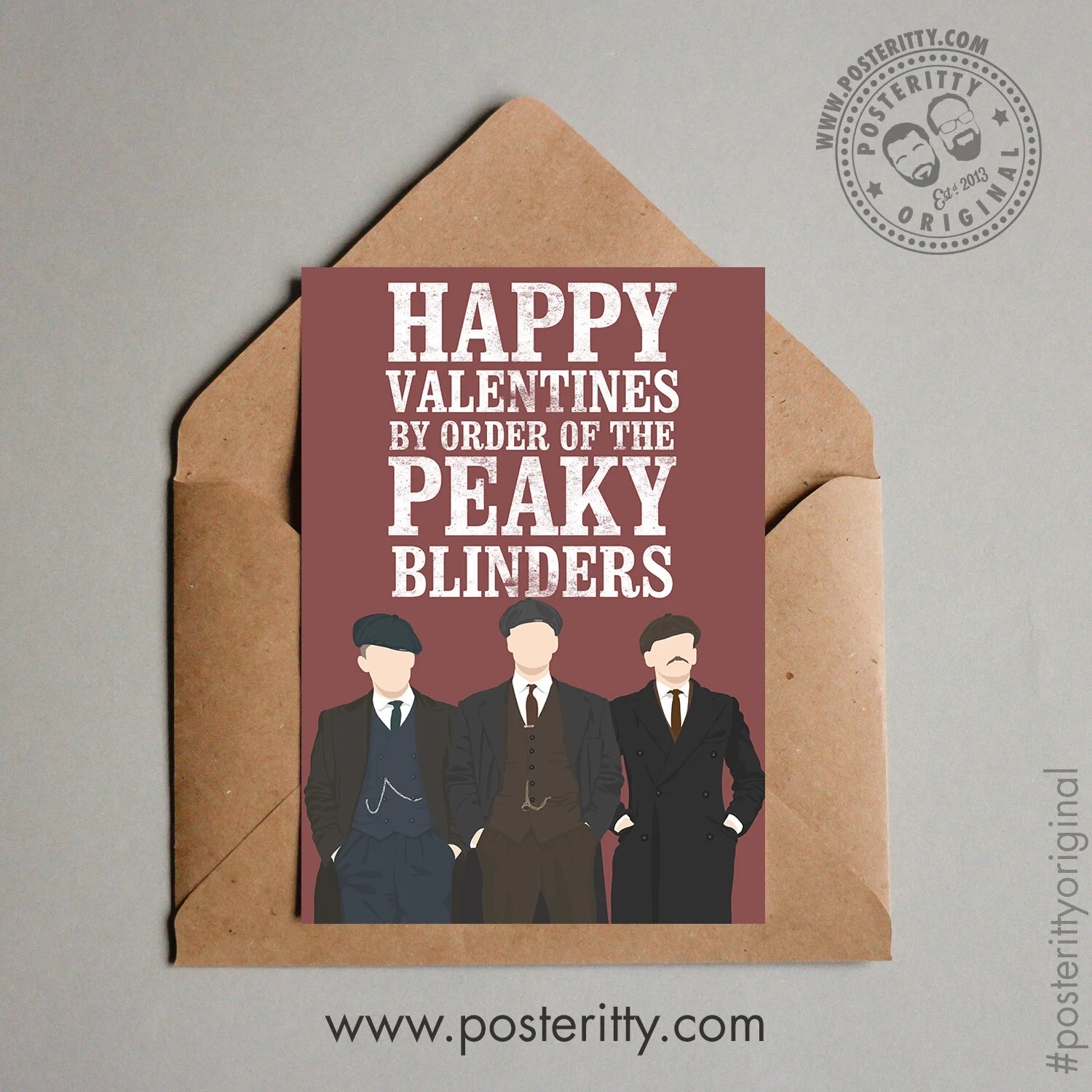 Peaky Blinders (Shelbys) - Minimalist Valentines Card
