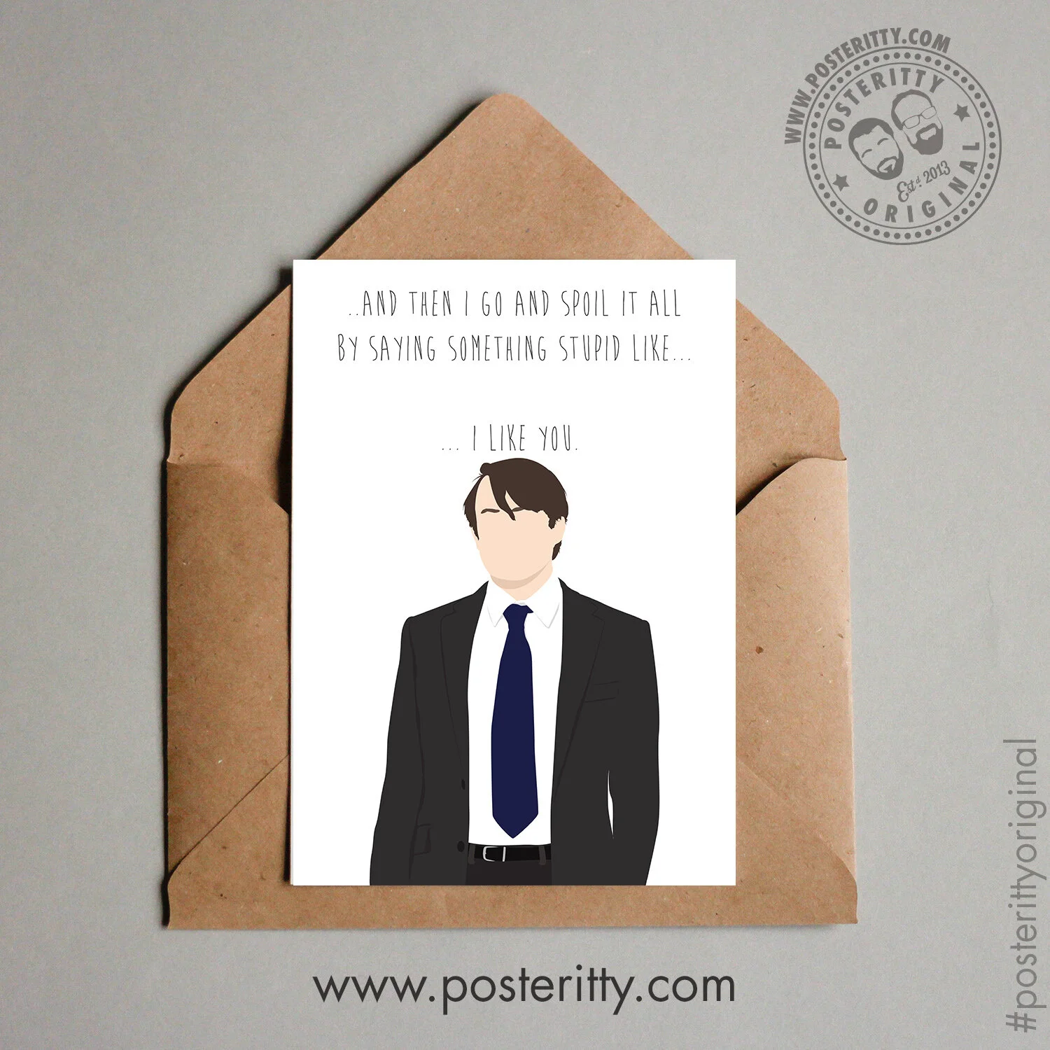 Peep Show (...and then I go and spoil it all...) - Minimalist Valentines Card