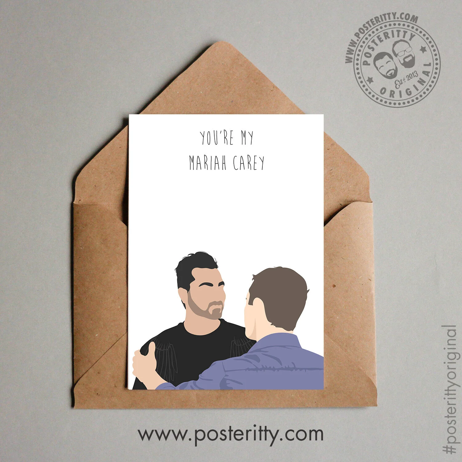 Schitts Creek (David &amp; Patrick) - Minimalist Valentines Card
