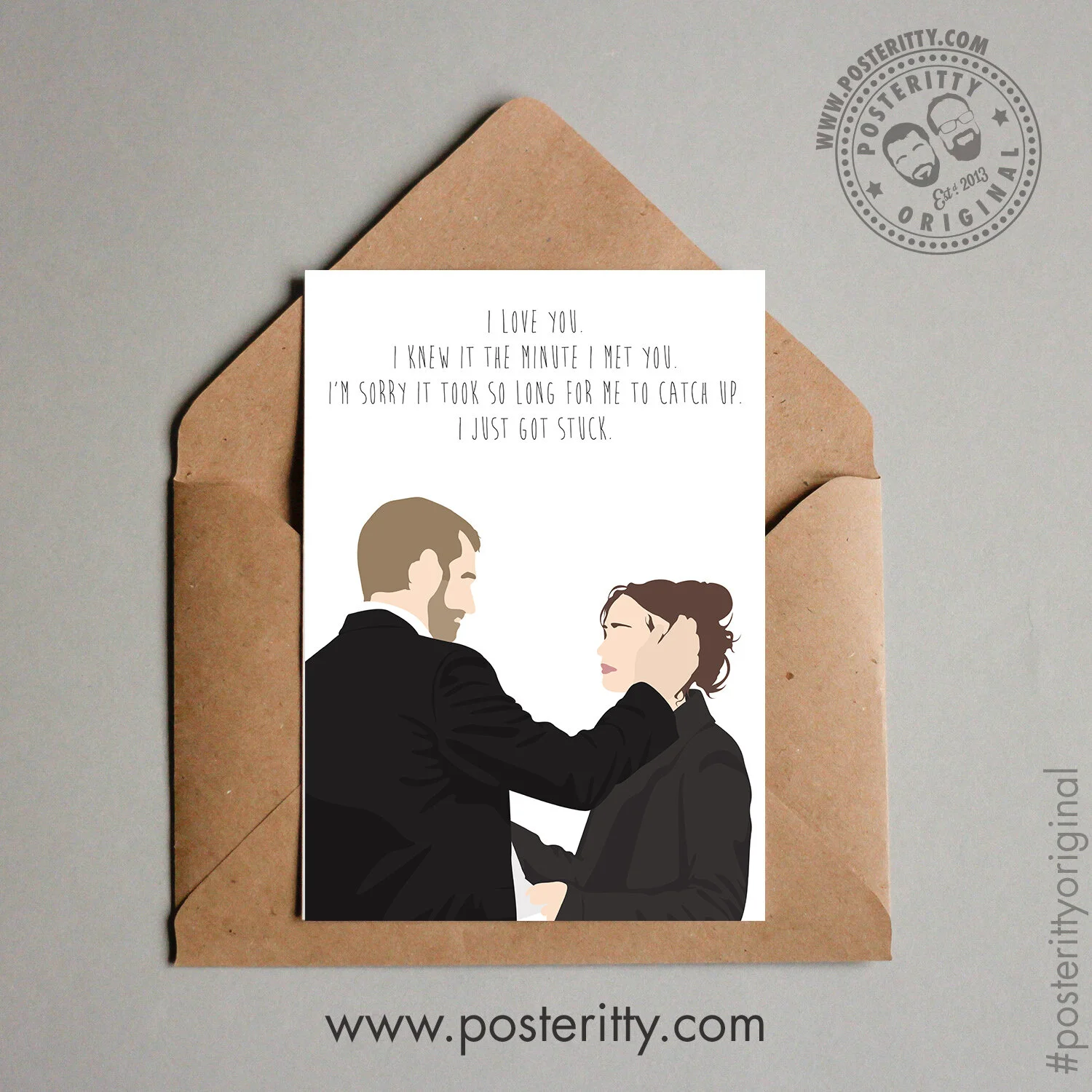 Silver Linings Playbook - Minimalist Valentines Card