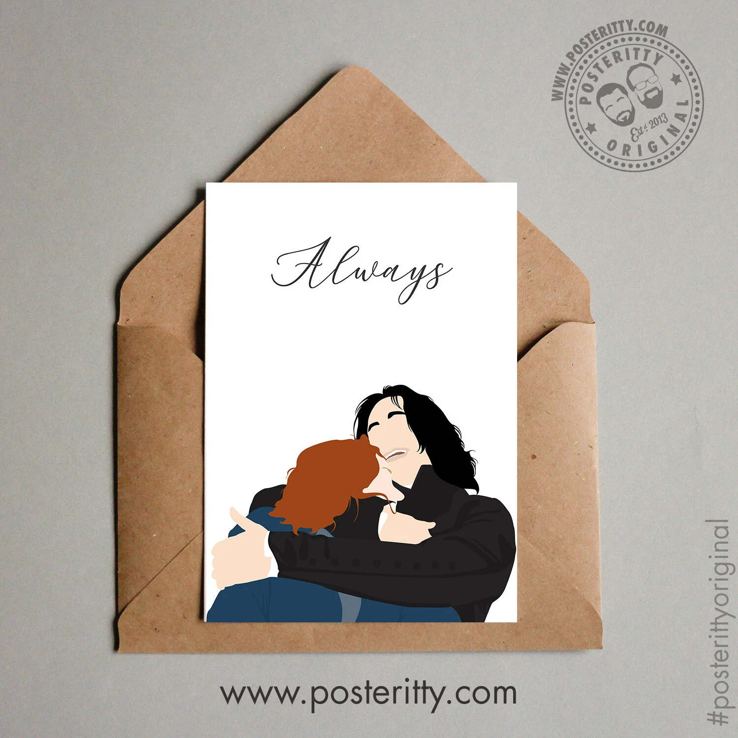 Snape (Always) - Minimalist Valentines Card