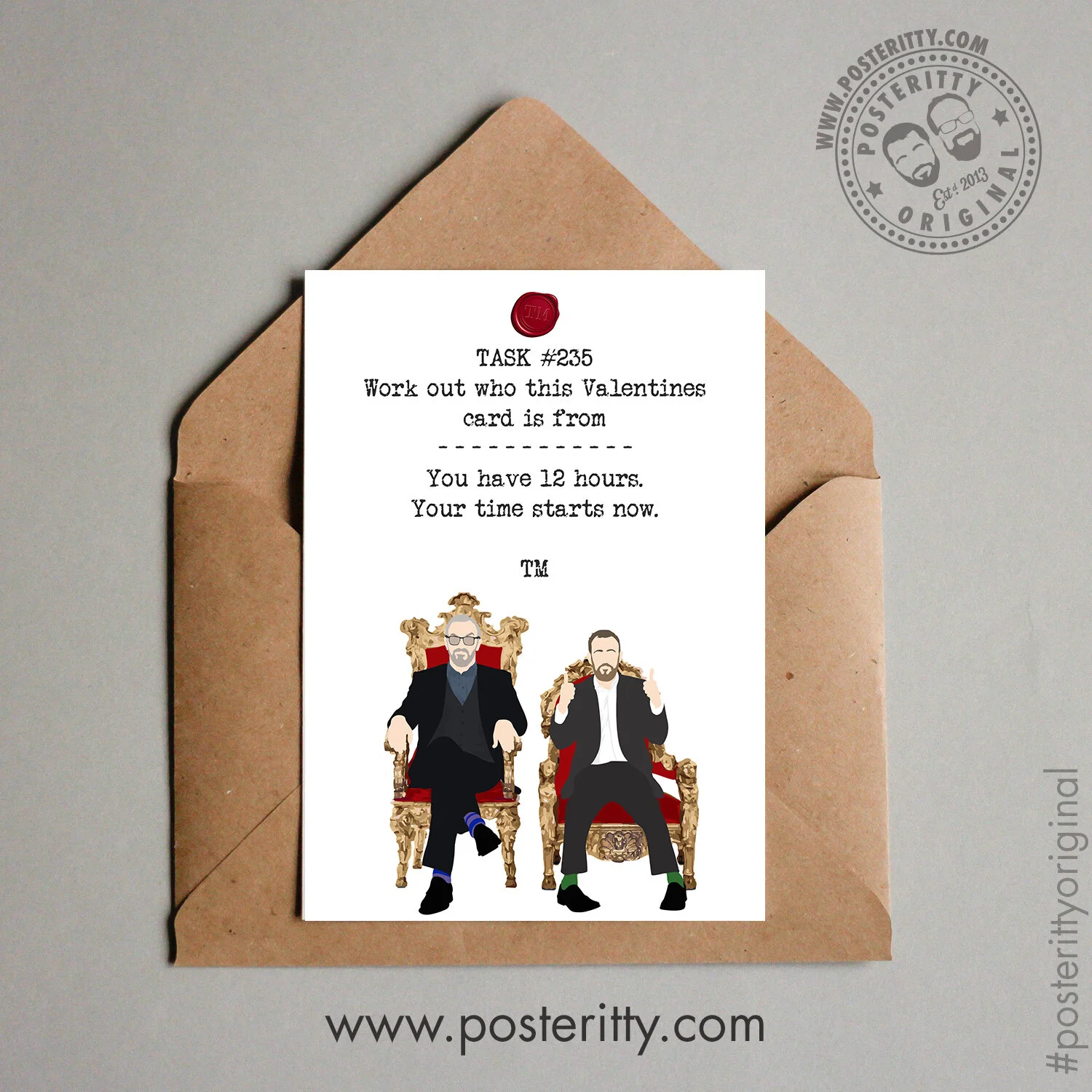 Taskmaster - Minimalist Valentines Card
