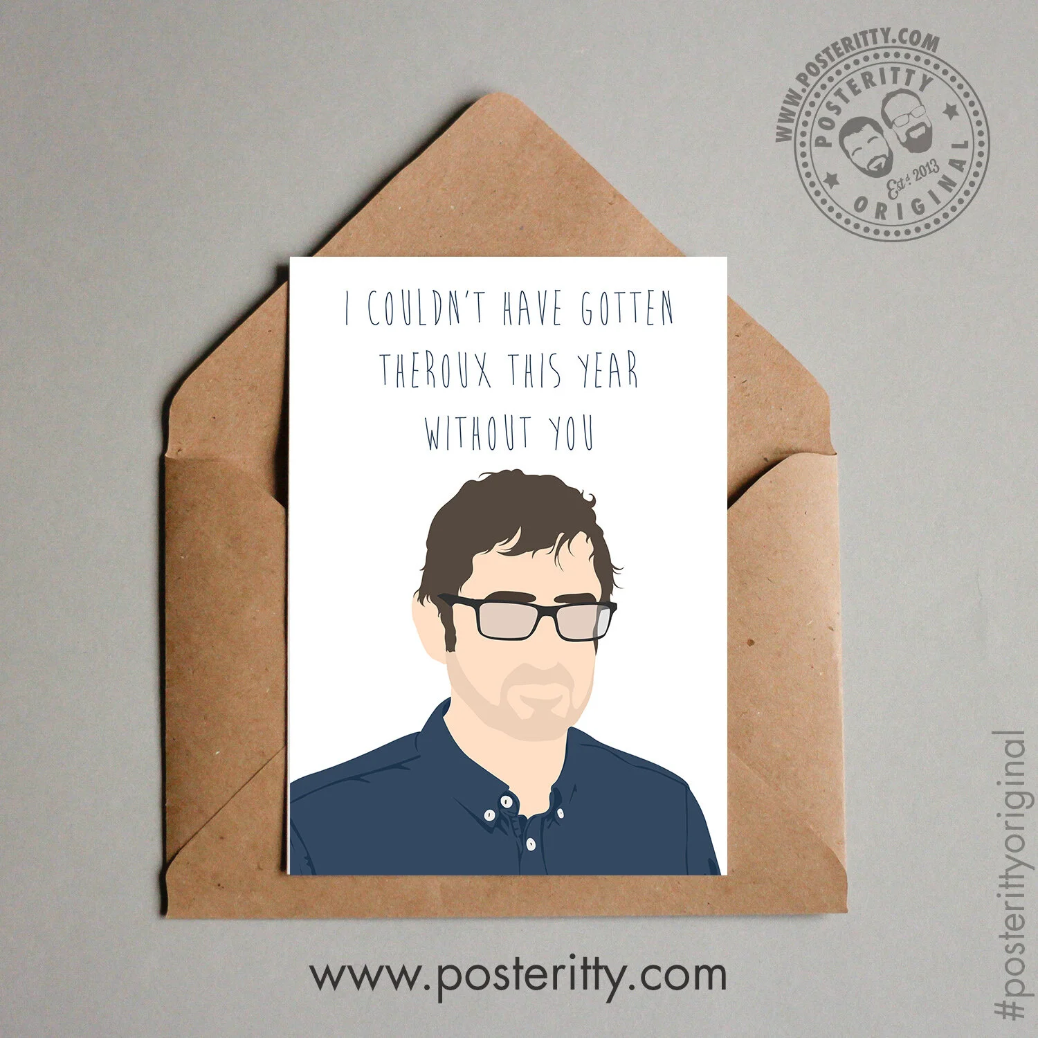 Louis Theroux - Minimalist Valentines Card