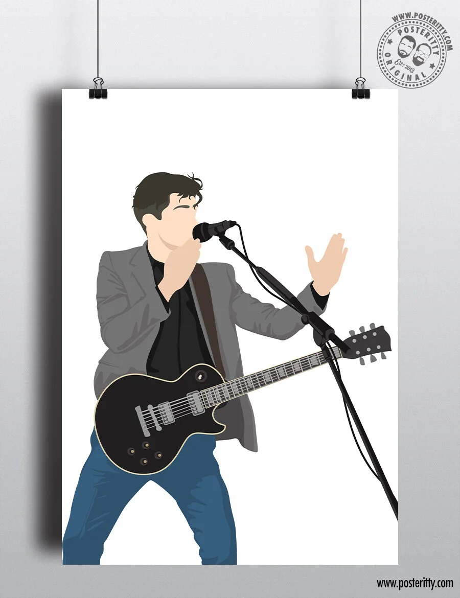 Alex Turner - Glastonbury 2013 (Arctic Monkeys) - Minimalist Poster