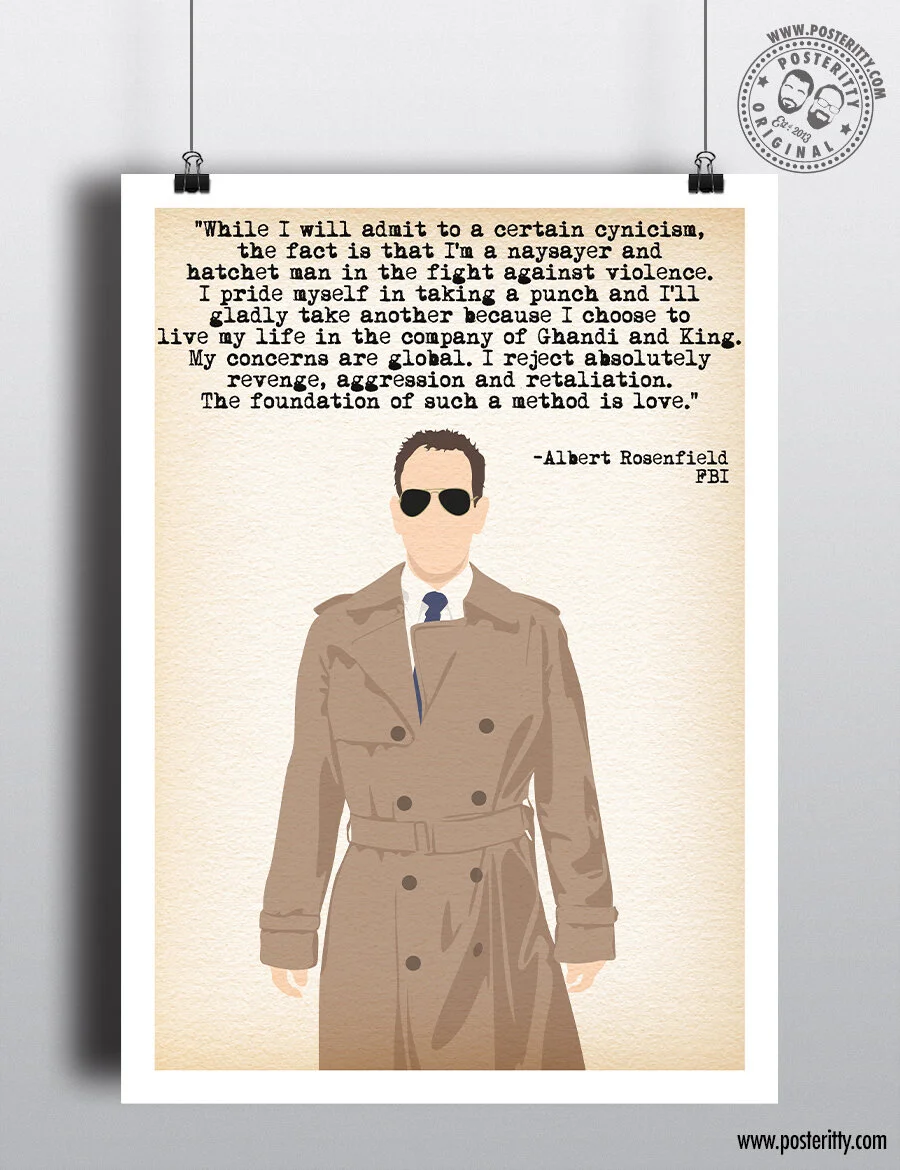 Albert Rosenfield - Twin Peaks Quote Minimalist Poster