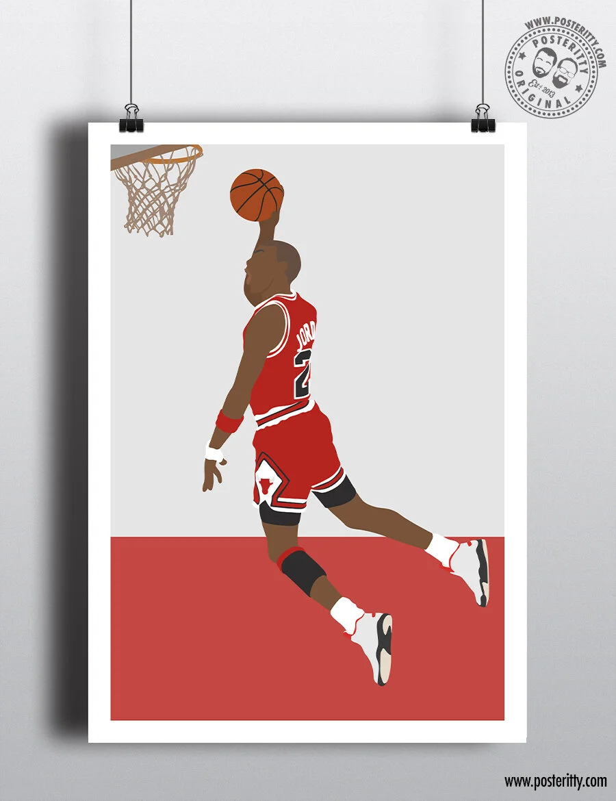 Michael Jordan - Minimalist Basketball Poster