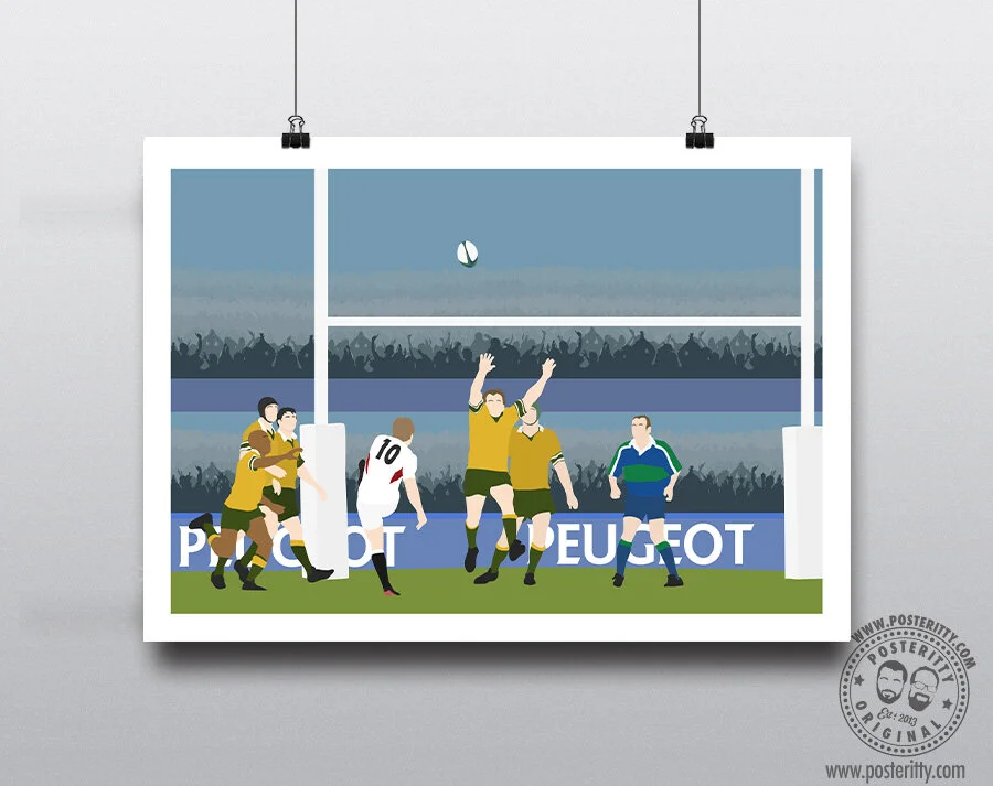 Jonny Wilkinson - 2003 World Cup Drop Goal - Minimalist Poster