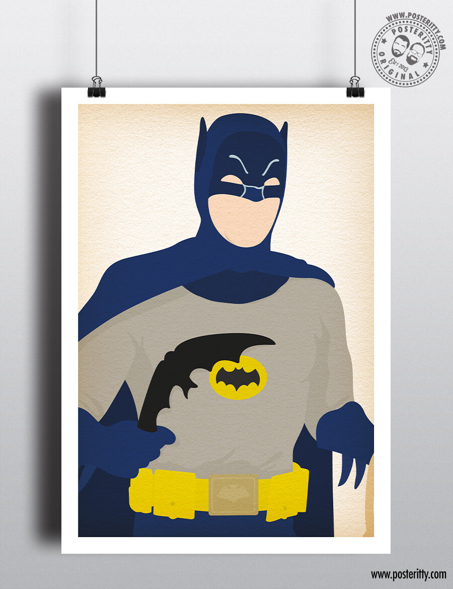 Batman (Adam West) - Minimalist TV Poster — Posteritty