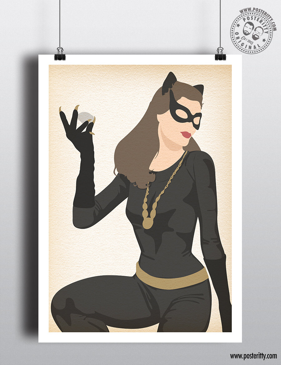Catwoman (Julie Newmar) - Minimalist TV Poster