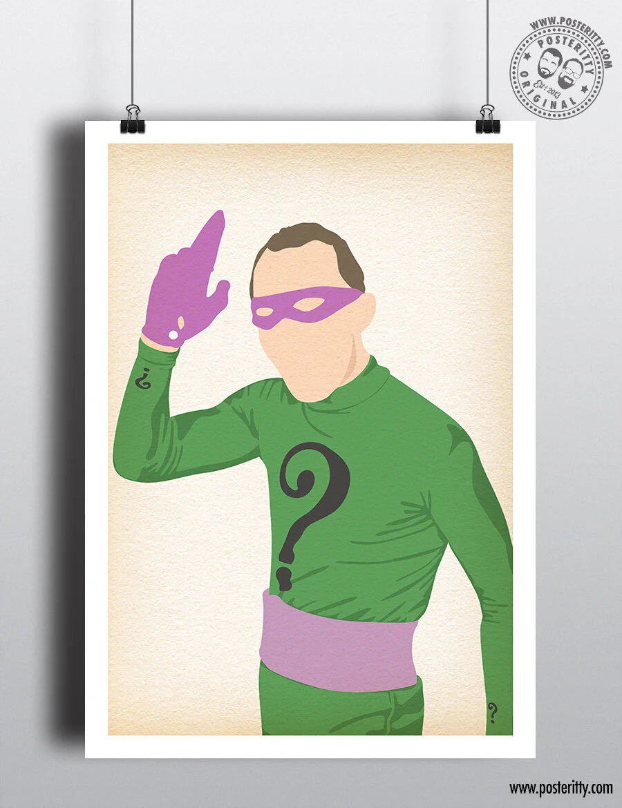 The Riddler (Frank Gorshin) - Minimalist TV Poster