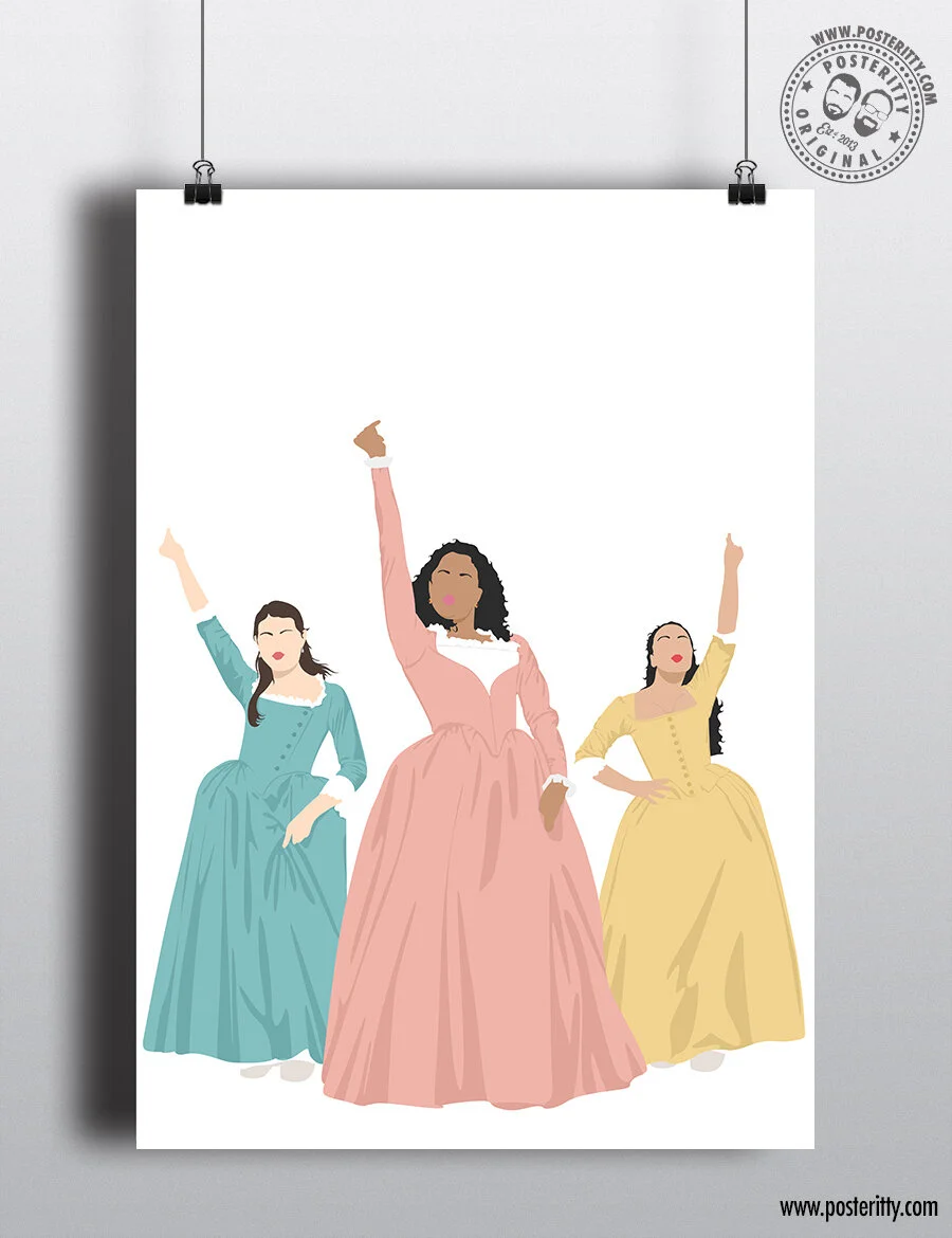 Schuyler Sisters  - Hamilton Minimalist Poster