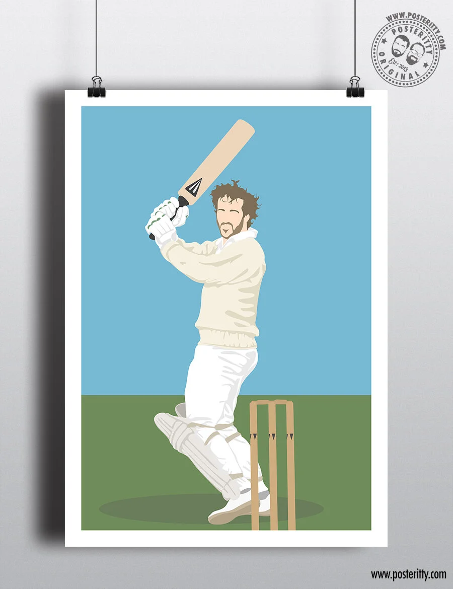 Ian Botham - England Cricket Icons - Minimalist Poster