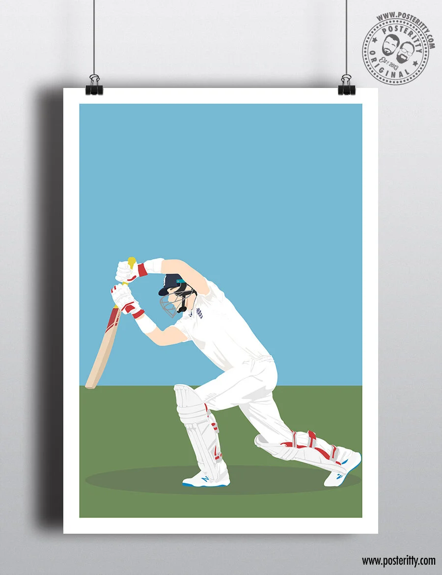 Joe Root - England Cricket Icons - Minimalist Poster