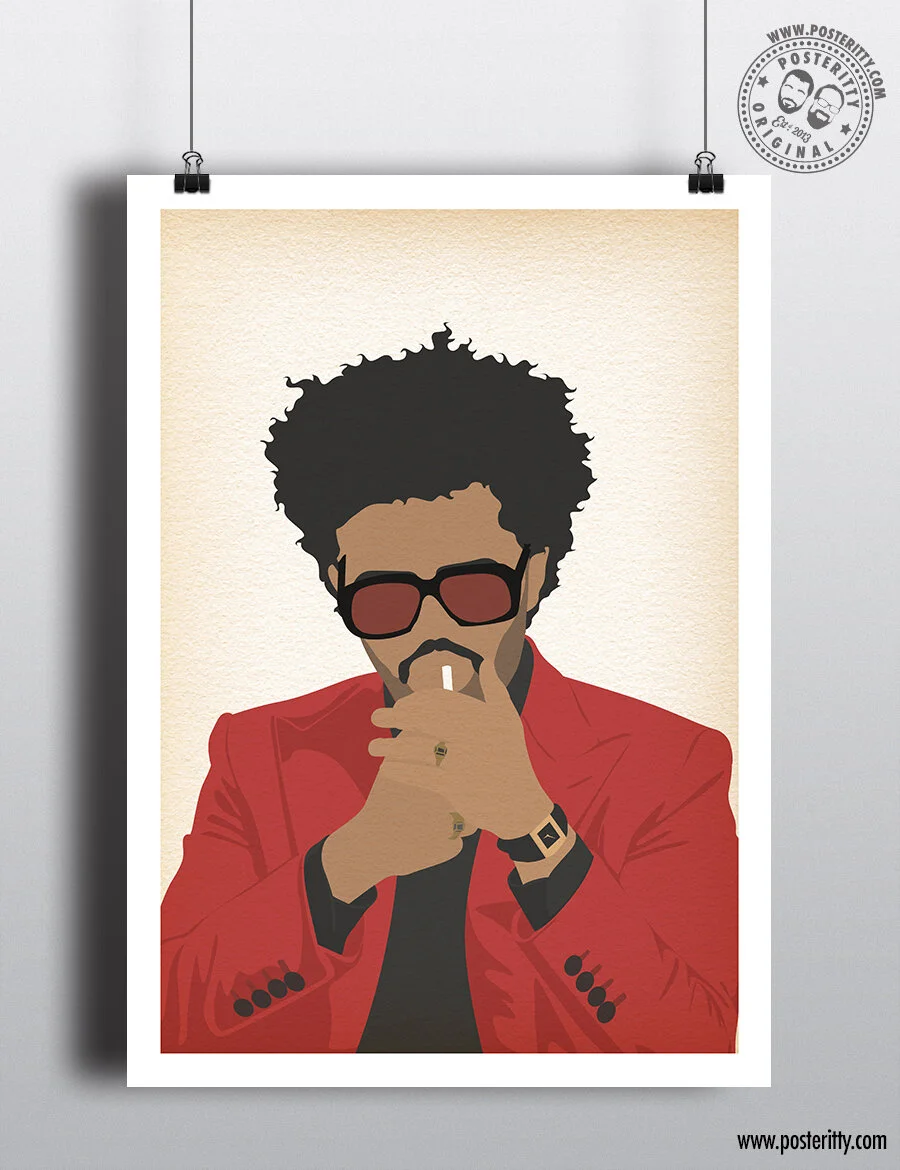 The Weeknd (Blinding Lights) - Minimalist Poster