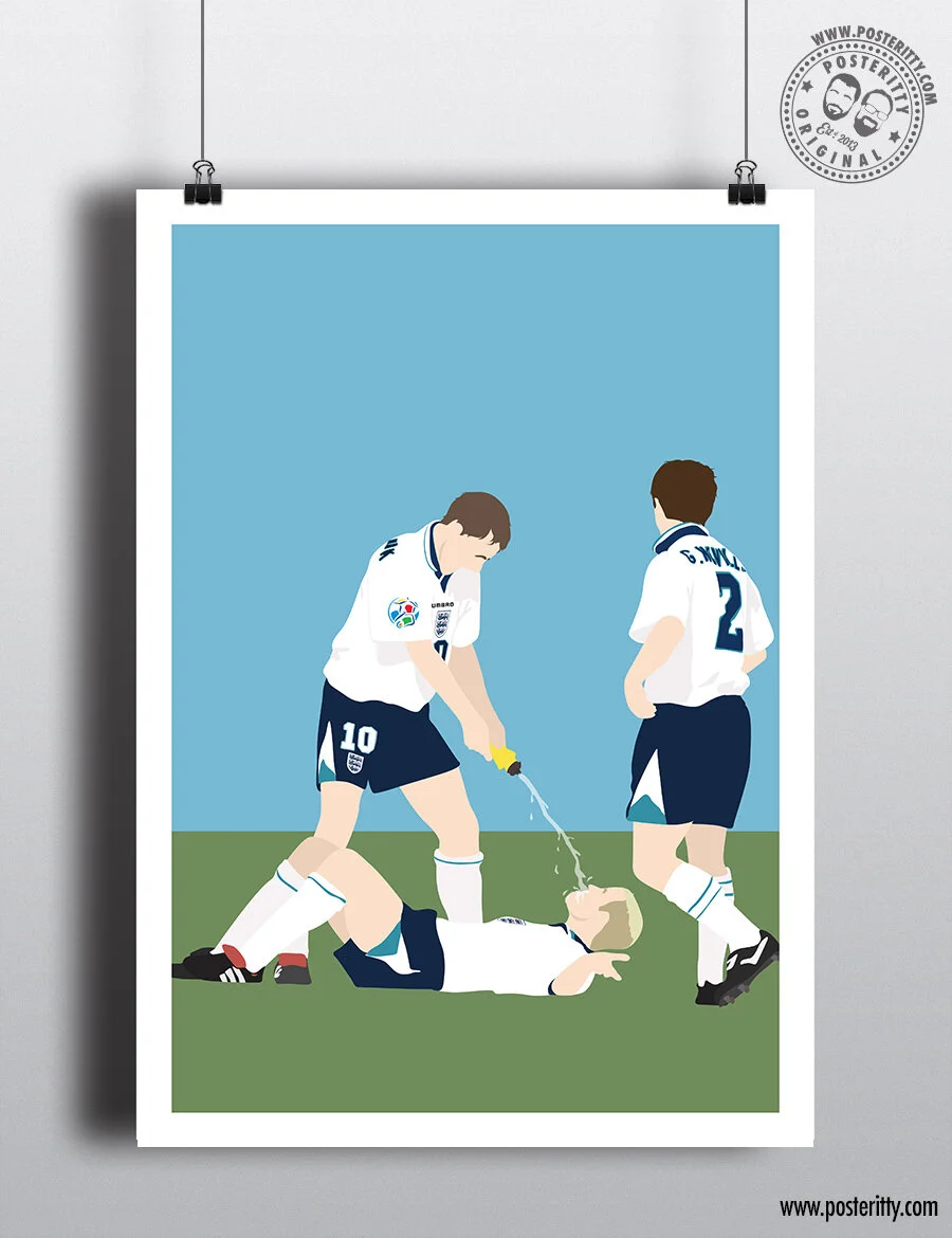EURO 96 - Dentist Chair Celebration (Portrait) - Minimalist Poster