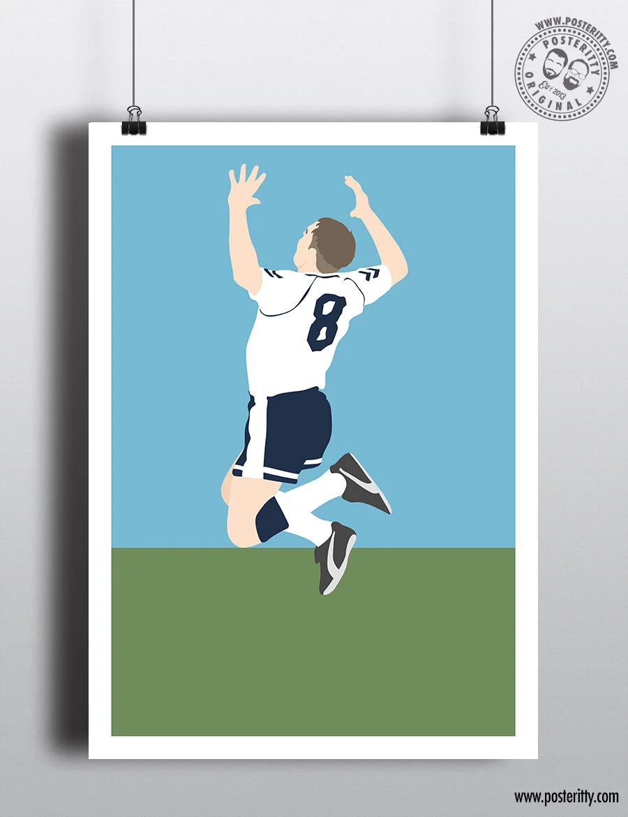 Gazza 1990 FA Cup - Minimalist Poster